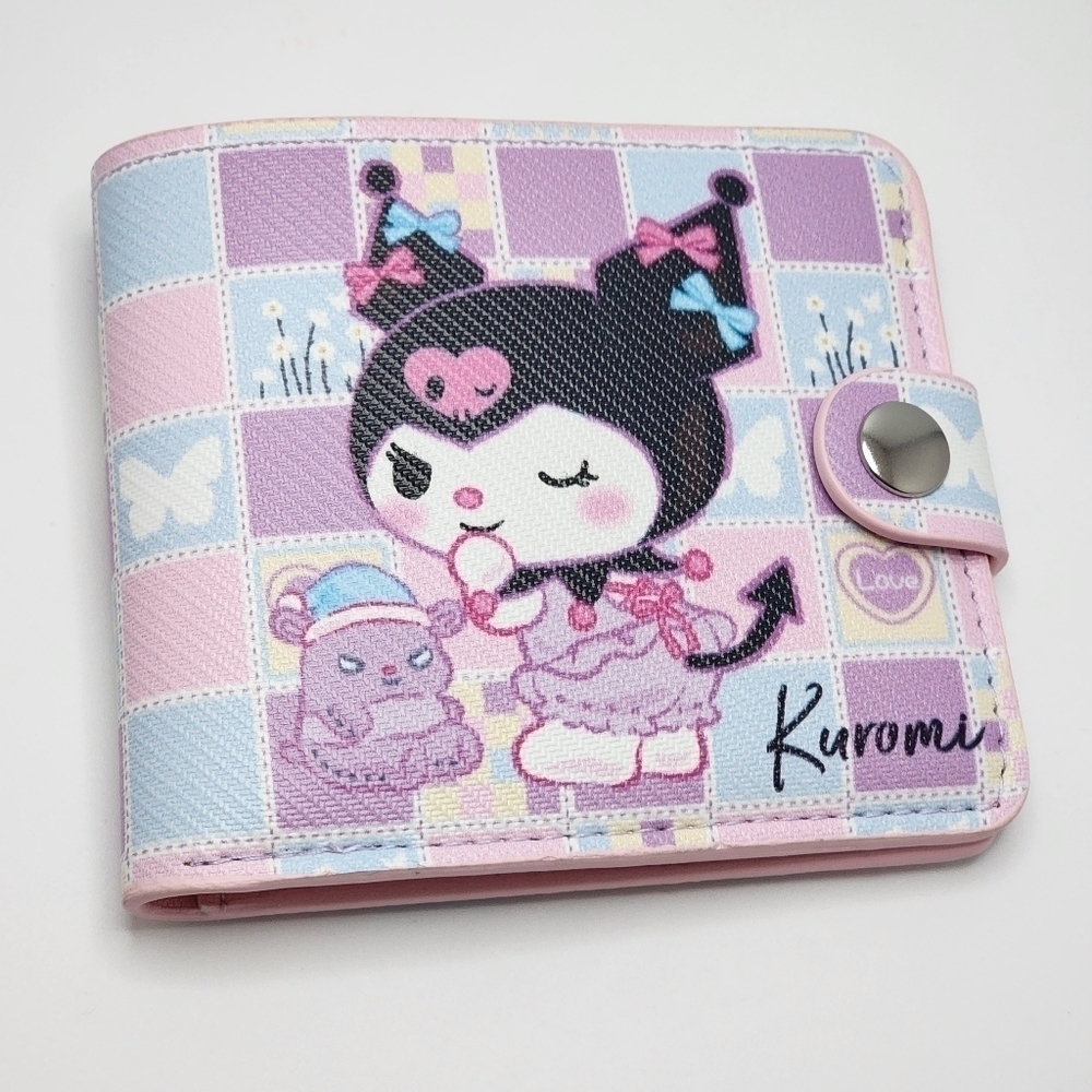 Kuromi Button Wallet